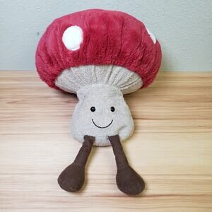Jellycat Amuseables Mushroom Plush Red‎ Beige Dot Toadstool Stuffy Retired Rare